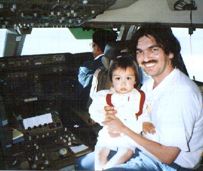 In einem 747-400 Cockpit, Narita-Frankfurt